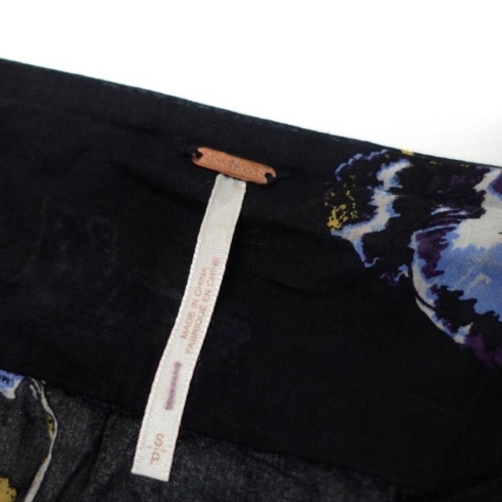 Free People Black Floral Blouse - Picture 4 of 5